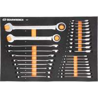 Jeu d'outils m&eacute;triques pour m&eacute;canicien MEGAMOD dans des plateaux en mousse modulaire avec armoire roulante &agrave; outils, 358 morcea Ontario Packaging