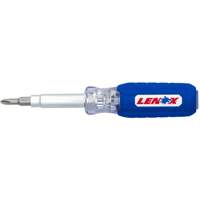 6-in-1 Multi-Bit Screwdriver, Textured Handle Ontario Packaging