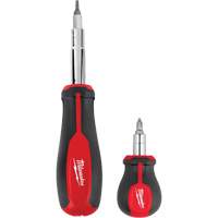 11-in-1 Multi-Bit Screwdriver & 6-in-1 Stubby Multi-Bit Screwdriver Set, 3"/9-4/5" L, Cushion Grip Handle Ontario Packaging