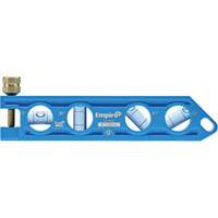 Niveau torpille moul&eacute; sous pression TRUE BLUE, 6" lo, Aluminium, 4 fioles Ontario Packaging