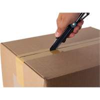 Couteau professionnel de 18 mm avec verrouillage &agrave; cliquet, Acier inoxydable, Robuste, Prise en Plastique Ontario Packaging