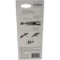 Couteau r&eacute;tractable de 25 mm, Acier inoxydable, Robuste, Prise en Caoutchouc Ontario Packaging