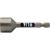 Impactech&reg; Nut Driver, 9/16" Tip, 1/4" Drive, 2-9/16" L, Magnetic Ontario Packaging