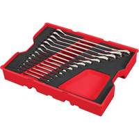 SAE Wrench Set with Tray for PACKOUT Drawers, Ratcheting Combination, 15 Pieces, Imperial Ontario Packaging