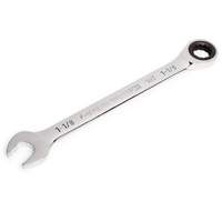 90-Tooth Ratcheting Combination Wrench, 12 Point, 1-1/8", Chrome Finish Ontario Packaging