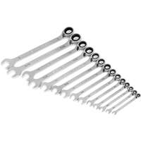 90-Tooth 12 Point SAE Reversible Ratcheting Wrench Set, Ratcheting Combination, 14 Pieces, Imperial Ontario Packaging