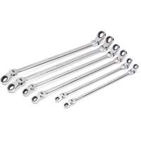 90-Tooth 12 Point Metric GearBox Double Ratcheting Wrench Set, Flex Head, 6 Pieces, Metric Ontario Packaging