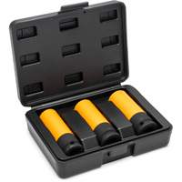 Metric High-Strength Wheel Protector Socket Set, 3 Pcs, Impact, 1/2" Drive Size, Deep Ontario Packaging