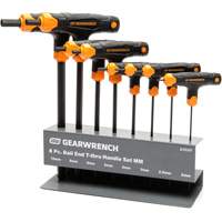 Ball End T-Handle Hex Key Set, 8 Pcs., Metric Ontario Packaging