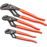 Straight Jaw Dipped Handle Tongue & Groove Plier Set, 3 Pieces Ontario Packaging