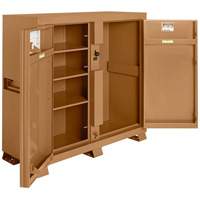 Model 111 Jobsite Cabinet with Padlock, Steel, 47.5 Cubic Feet, Tan Ontario Packaging