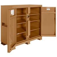Model 139 Jobsite Cabinet with Padlock, Steel, 59.4 Cubic Feet, Tan Ontario Packaging