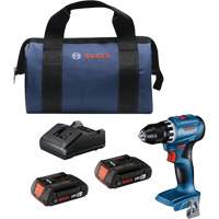 Trousse perceuse-visseuse compacte sans balais, Lithium-ion, 18 V, Mandrin 1/2", Couple 400 lb-po Ontario Packaging