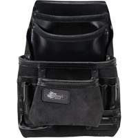 Sac robuste Phantom pour clous et outils, Cuir, 10 pochettes, Noir Ontario Packaging