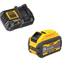 Ensemble de bloc-pile et chargeur MAX FLEXVOLT, Lithium-ion, 20 V/60 V, 9 Ah Ontario Packaging