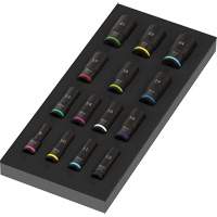 Insert en mousse pour jeu de douilles profondes Impaktor 1 Zyklop B, 15 Mcx, Chocs, Prise de 3/8", Profond Ontario Packaging