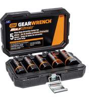 Bolt Biter Extraction Socket Set, 5 Pcs, Impact, 1/2" Drive Size, Deep Ontario Packaging