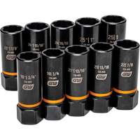 Bolt Biter Extraction Socket Set, 10 Pcs, Impact, 1/2" Drive Size, Deep Ontario Packaging