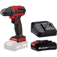 Cordless Drill/Driver with 2.5Ah PXC Battery & Charger Starter Kit, Lithium-Ion, 18 V, 3/8" Chuck, 354 in-lbs Torque Ontario Packaging