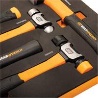 Jeu de marteaux mixtes dans un plateau de rangement en mousse, 5 morcea Ontario Packaging