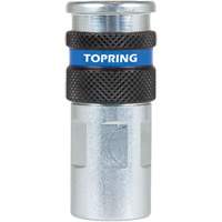 Raccord industriel rapide QUIKSILVER 2, Acier zingu&eacute;, 1/4", NPT femelle, 362 PSI Ontario Packaging