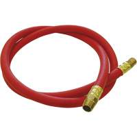 Hose Reel Connecting Hose, Air, EPDM Rubber, 1/2" dia. x 5', 300 psi, 1/2 NPT Ontario Packaging