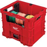 Bac distributeur de fils XL PACKOUT, 15-3/4" x 18-5/8" x 15", Noir/Rouge Ontario Packaging
