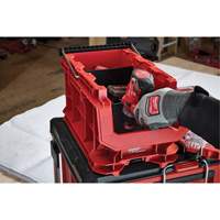 Bac compact PACKOUT, 15-1/2" x 9-1/2" x 8-3/4", Noir/Rouge Ontario Packaging