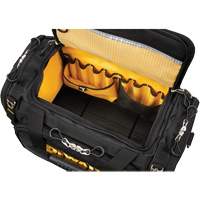 ToughSystem&reg; 2.0 Dirt Repellent Jobsite Tool Bag, 1680 Denier, 50 Pockets, Black/Yellow Ontario Packaging