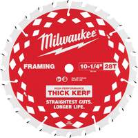 Lame de scie circulaire &agrave; charpente avec trait &eacute;pais, 10-1/4", 28 dents, Pour Bois Ontario Packaging