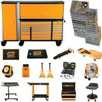 MEGAMOD Mechanics Tool Set in Premium Modular Foam Trays with Tool Storage & Shop Equipment, 1629 Pieces Ontario Packaging