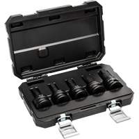 SAE Impact Bit Socket Set with Blow Mold Case, Hex, 3/4" Drive, 5 Pcs Ontario Packaging