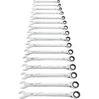 120XP Universal Spline XL Wrench Set, Ratcheting Combination, 16 Pieces, Metric Ontario Packaging