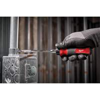 14-in-1 Ratcheting 1/4" Drive Multi-Bit Screwdriver, 10-11/100" L, Cushion Grip Handle Ontario Packaging