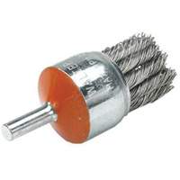 Brosse mont&eacute;e &agrave; fils nou&eacute;s, 1-1/8" dia., dia. Des fils 0,02", Tige 1/4" Ontario Packaging