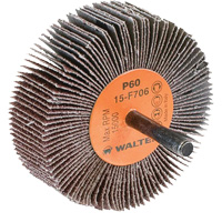 Flap Wheels-Coolcut Flap Wheels, Aluminum Oxide, 60 Grit, 3" x 1" x 1/4" Ontario Packaging