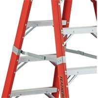 6600 AA Series Industrial Extra Heavy-Duty 2-Way Stepladders, Fibreglass, 375 lbs. Capacity, 4' Ontario Packaging