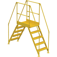 Crossover Ladder, 79 1/2" Overall Span, 50" H x 24" D, 24" Step Width VC450 | Ontario Packaging