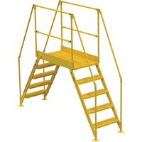 Crossover Ladder, 103-1/2" Overall Span, 50" H x 48" D, 24" Step Width VC452 | Ontario Packaging