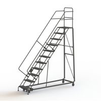 &eacute;chelles robustes en angle de s&eacute;curit&eacute;, 11 marches, Perfor&eacute;, Inclinaison 50°, Hauteur 110" Ontario Packaging