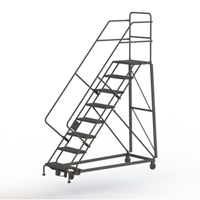 &eacute;chelles robustes en angle de s&eacute;curit&eacute;, 8 marches, Stri&eacute;, Inclinaison 50°, Hauteur 80" Ontario Packaging