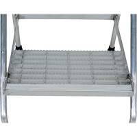 Aluminum Step Stand, 2 Step(s), 22-13/16" W x 24-9/16" L x 20" H, 500 lbs. Capacity VD457 | Ontario Packaging