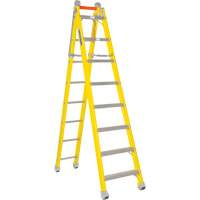 Step to Straight Ladder, 13.8', Fibreglass, 375 lbs., CSA Grade 1AA VD470 | Ontario Packaging