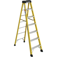 Step Ladder, 7', Fibreglass, 300 lbs. Capacity, Type 1A VD507 | Ontario Packaging