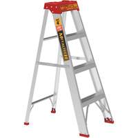 Step Ladder, 4', Aluminum, 200 lbs. Capacity, Type 3 Ontario Packaging