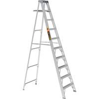 Step Ladder with Paint Tray, 10', Aluminum, 225 lbs. Capacity, Type 2 Ontario Packaging