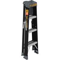 Step Ladder with Paint Tray, 4', Fibreglass, 250 lbs. Capacity, Type 1 Ontario Packaging