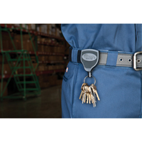 Porte-clés Super48<sup>MC</sup>, Polycarbonate, Câble 48", Fixation Agrafe de ceinture TLZ008 | Ontario Packaging