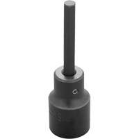 Socket Bit, Hex, 6 mm x 3-1/4" L, 1/2" Drive Ontario Packaging