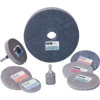 Standard Abrasives 500 Series Soft Density Unitized Wheels, 3" x 1/4", 1/4" Arbor, Medium Grit, Aluminum Oxide Ontario Packaging